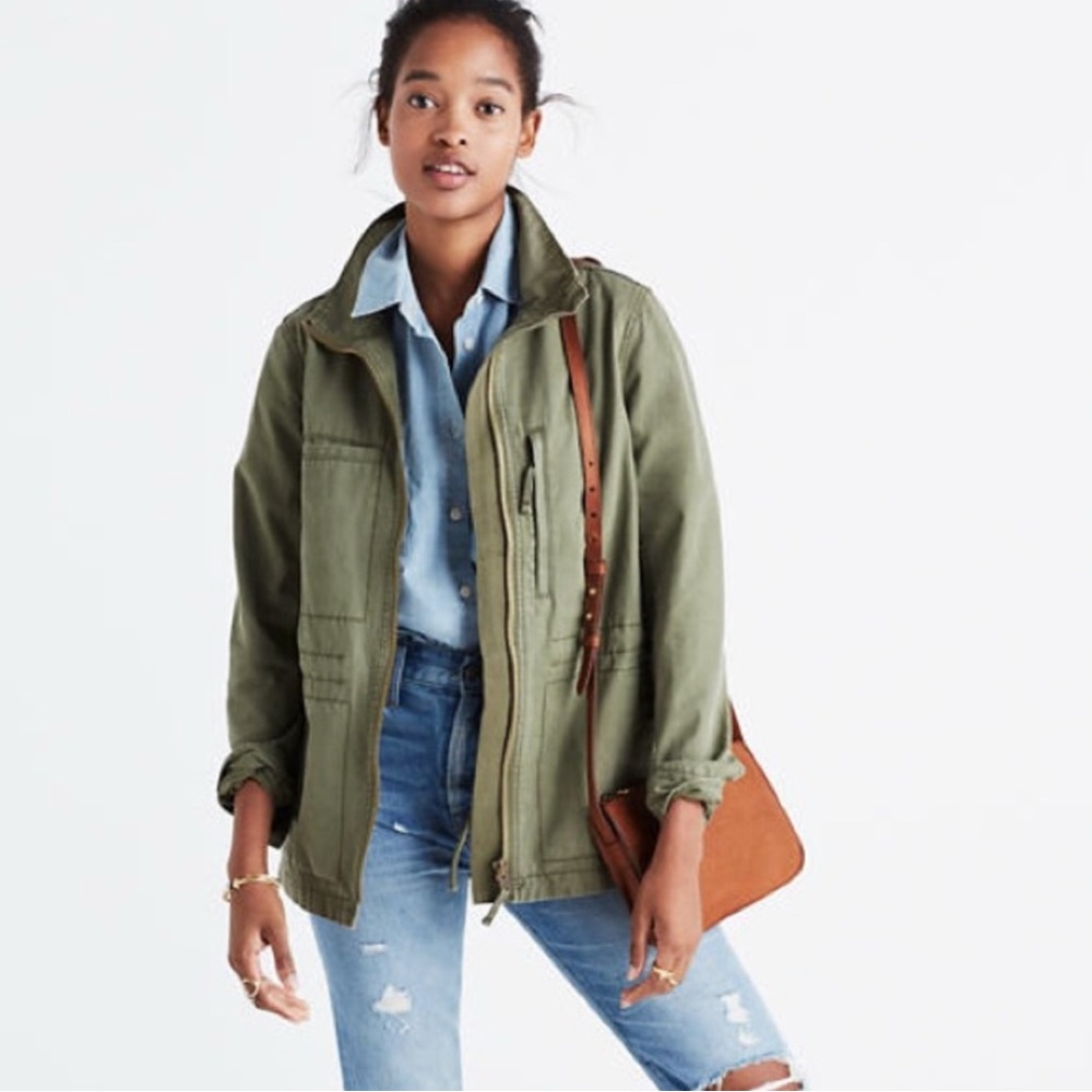 Madewell Fleet Olive Green Utility Jacket